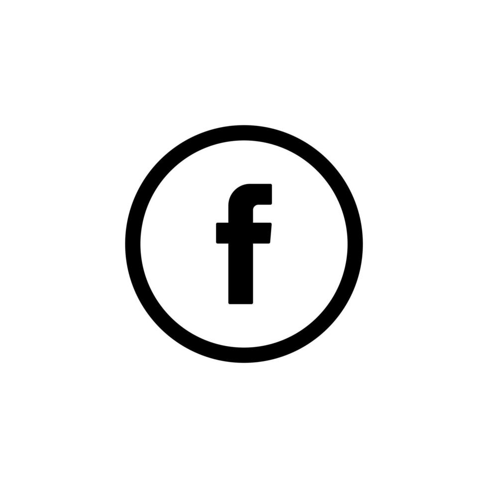 Facebook ikon symbol design. social media ikon vektor design.