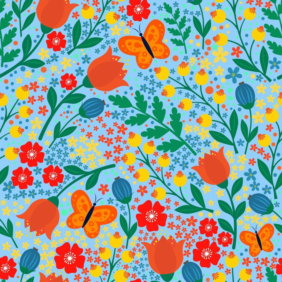 seamless mönster med blommor, abstrakt upprepande pattern.for papper, omslag, tyg, textilier, presentförpackning, reklam, väggkonst, inredning. vektor illustration av mode.