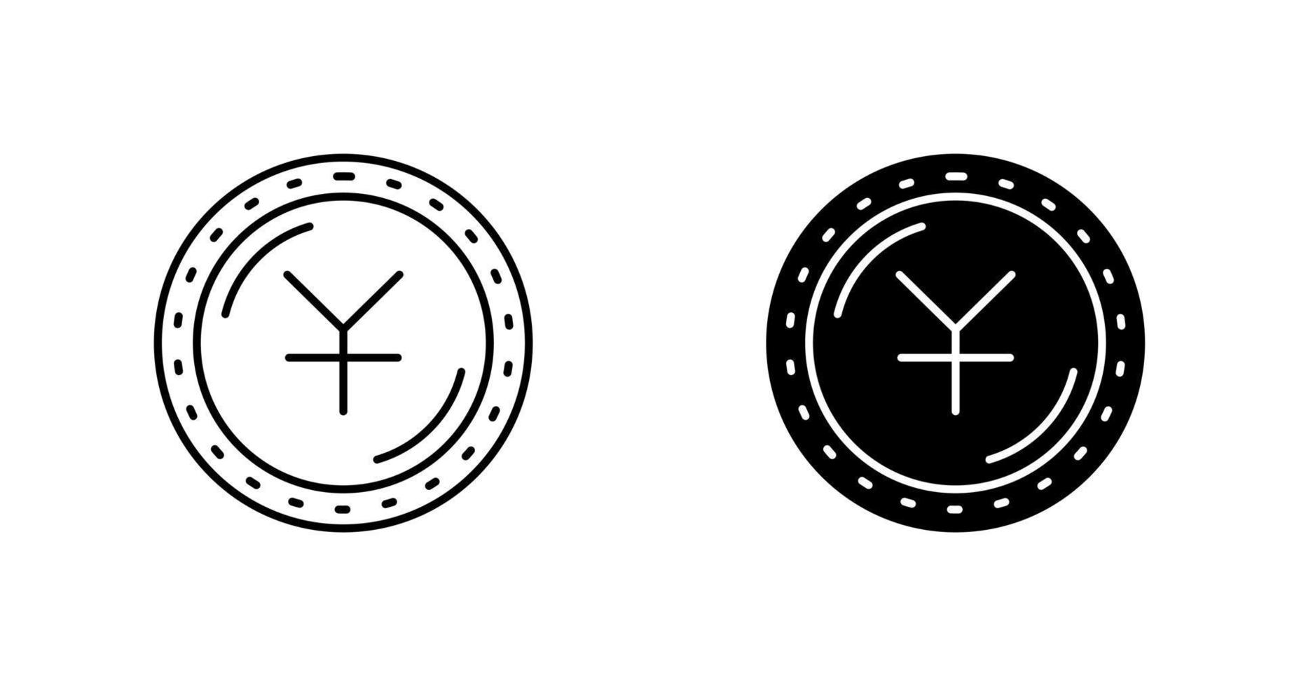 yuan valuta vektor ikon