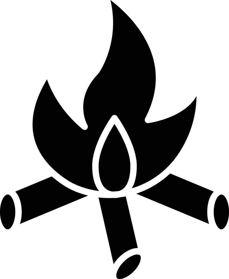 Vektor Design Lagerfeuer Symbol Stil