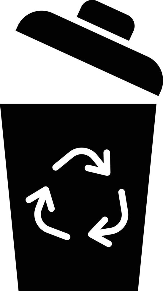 Vektor Design recyceln Behälter Symbol Stil