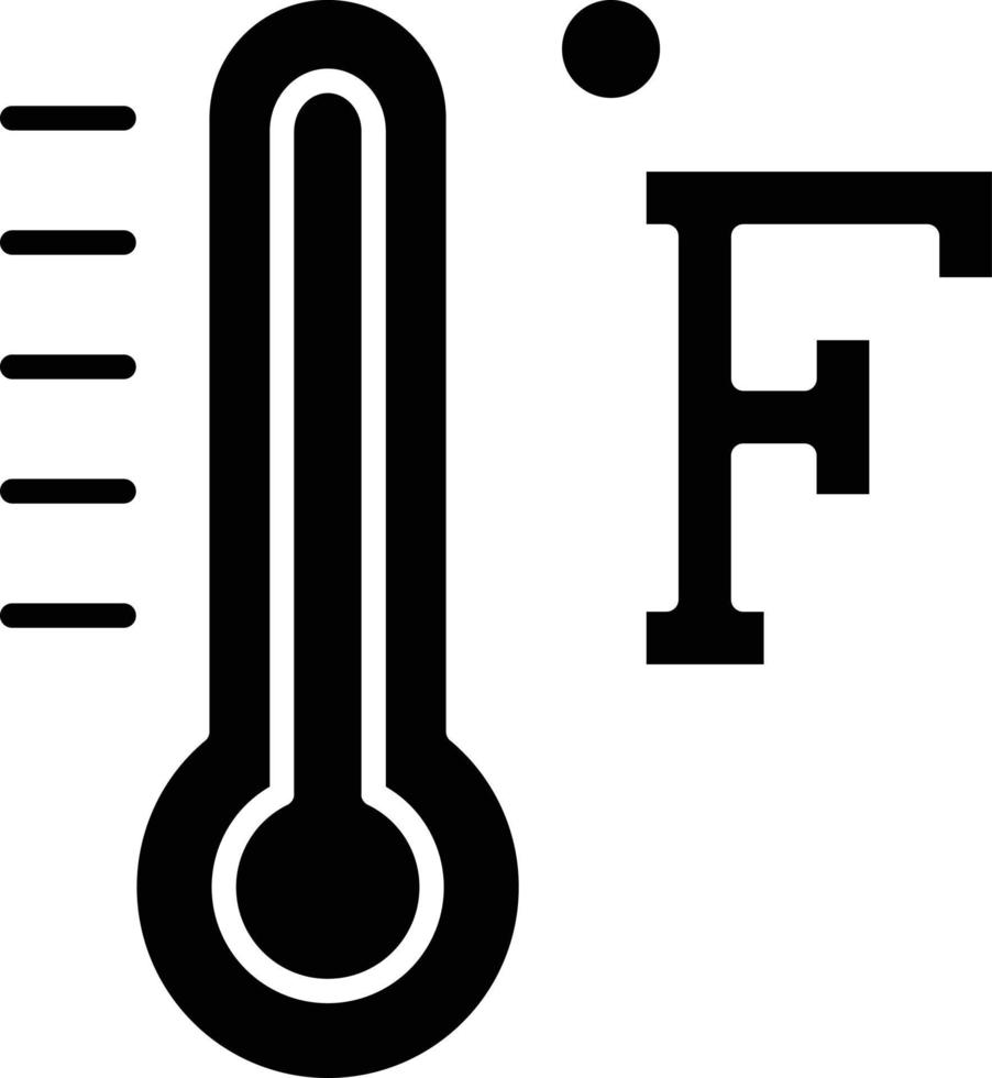 Vektor Design Fahrenheit Symbol Stil