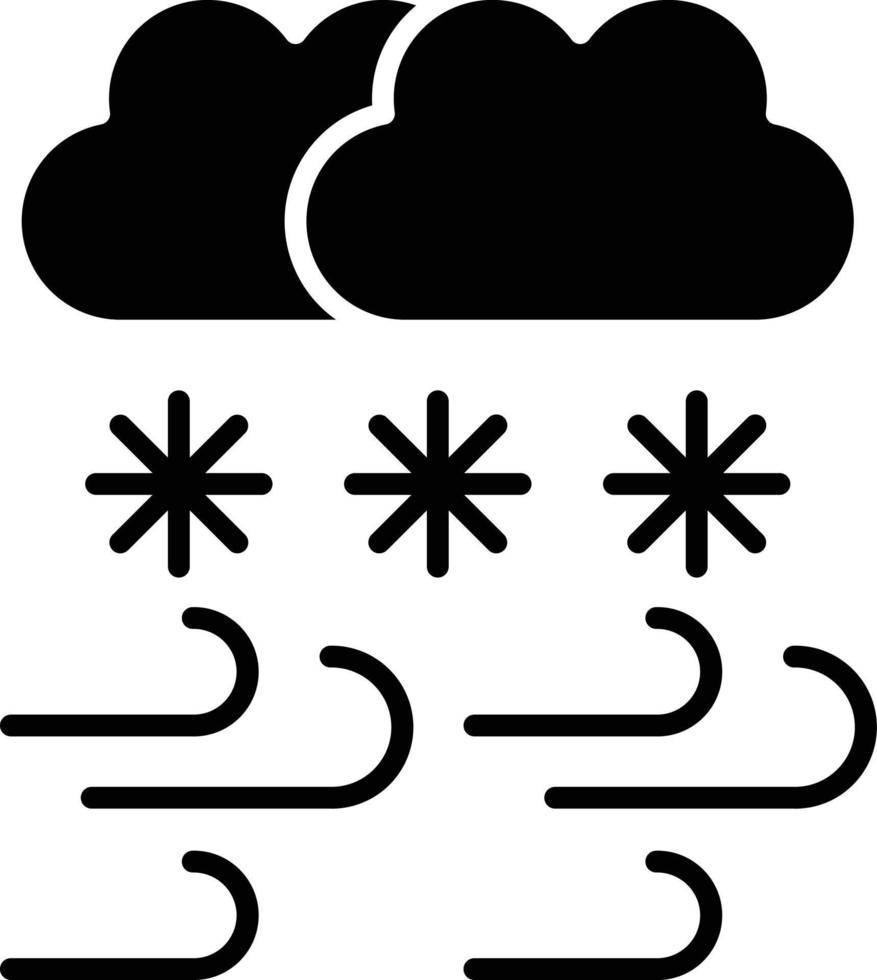 vektor design snöstorm ikon stil
