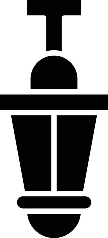 Vektor Design hängen Lampe Symbol Stil