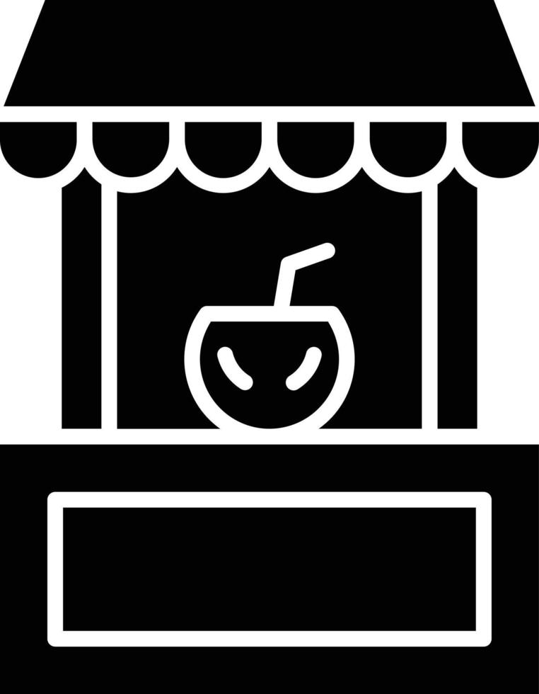 Vektor Design Getränke Stall Symbol Stil