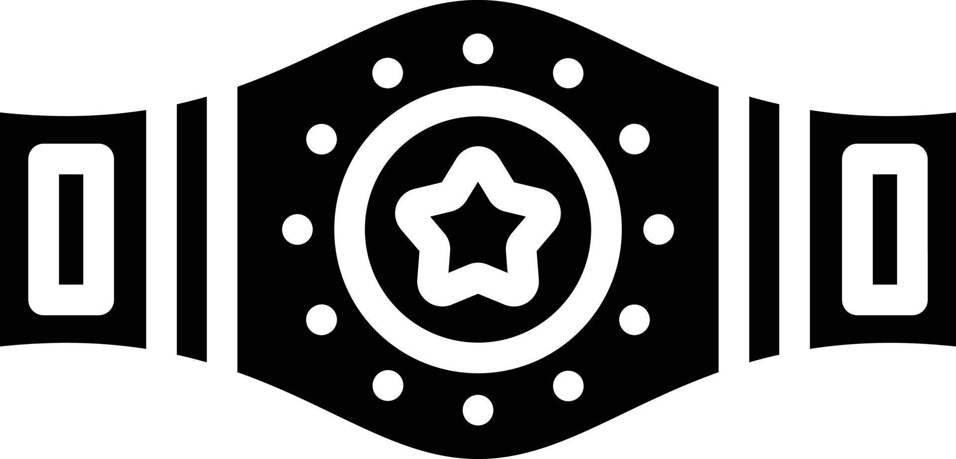 Champion Gürtel Vektor Symbol Stil