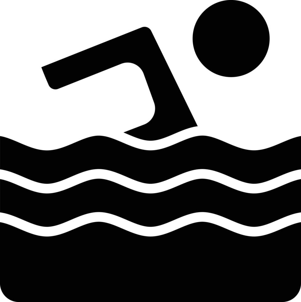 Schwimmen Vektor Symbol Stil