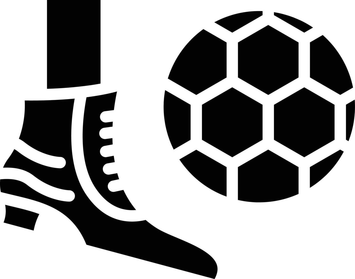 Fußball kostenlos trete Vektor Symbol Stil