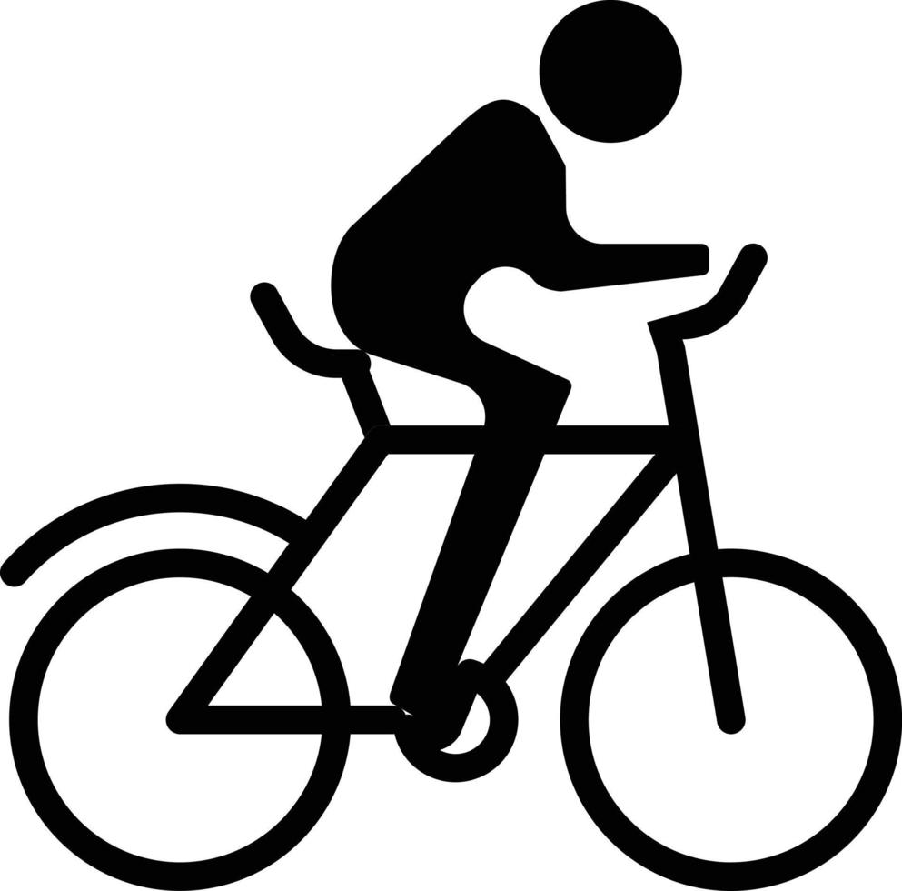 Radfahren Vektor Symbol Stil