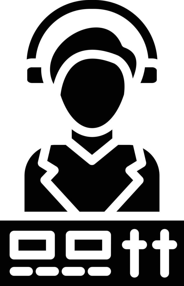 dj Vektor Symbol Stil