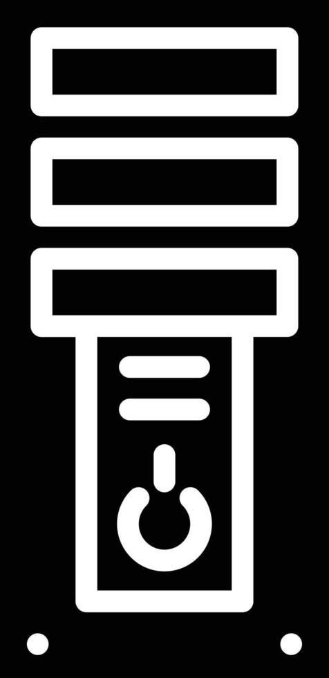 Computer Turm Vektor Symbol Stil