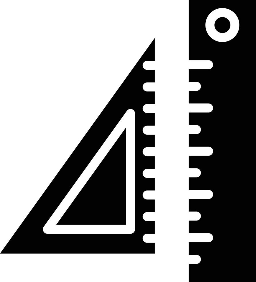 linjal vektor ikon stil