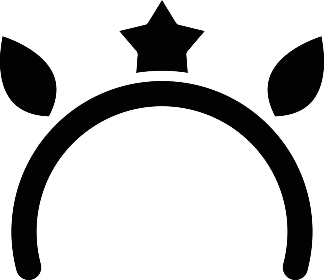 Geburtstag Stirnband Vektor Symbol Stil