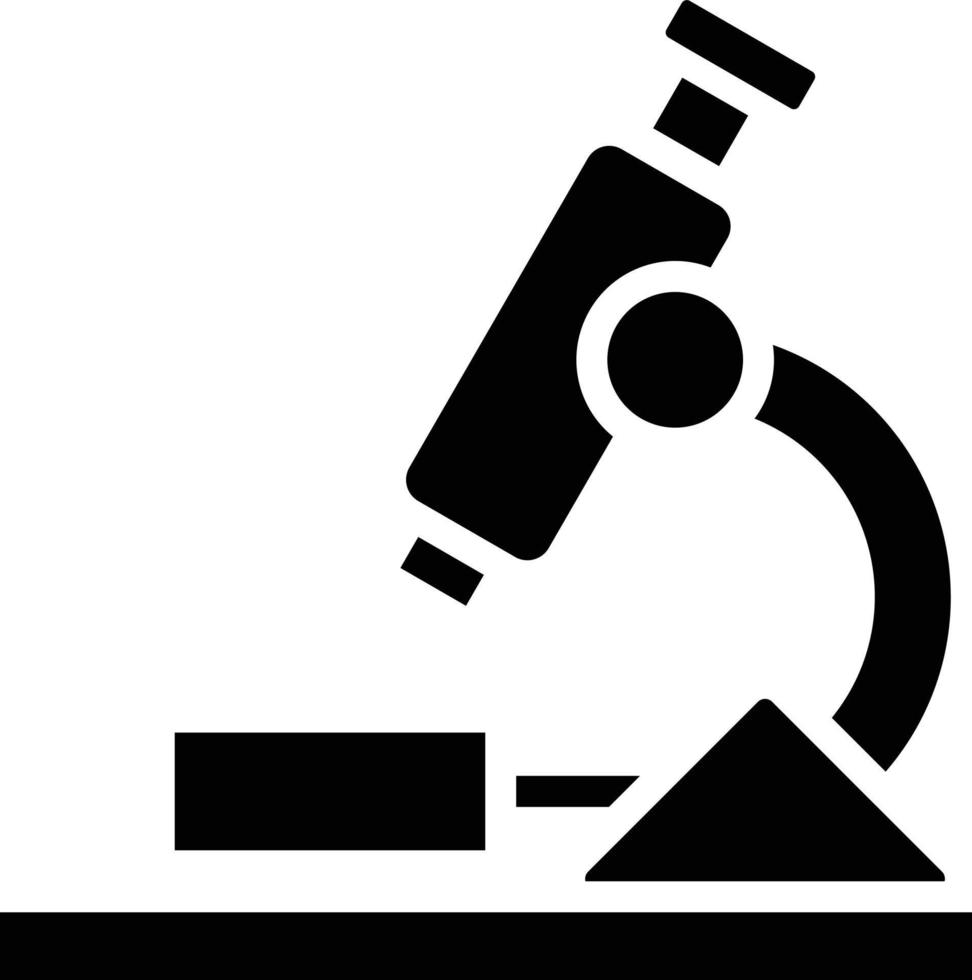 Mikroskop Vektor Symbol Stil