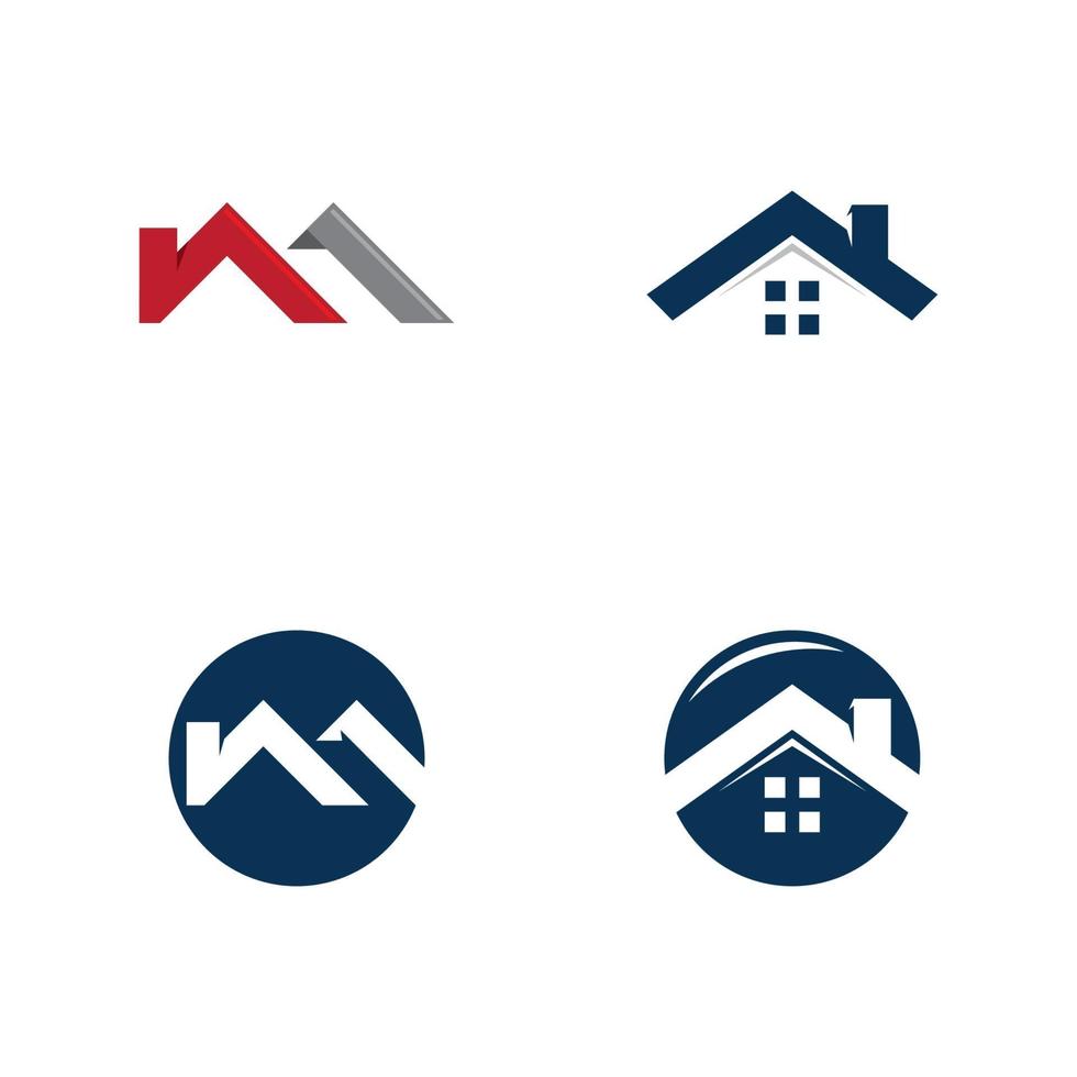 Immobilien-Logo-Design, Firmenschild. Logo-Vektor vektor