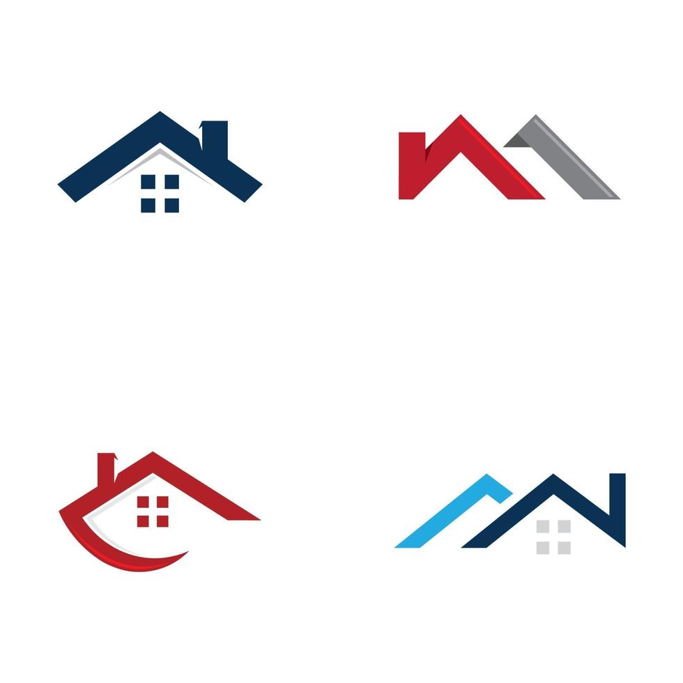 Immobilien-Logo-Design, Firmenschild. Logo-Vektor vektor