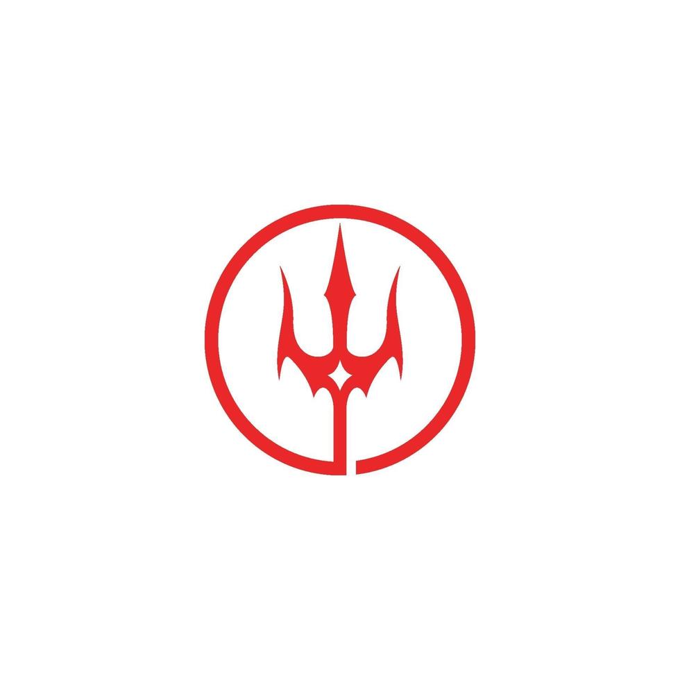 magiska trident logotyp vektor