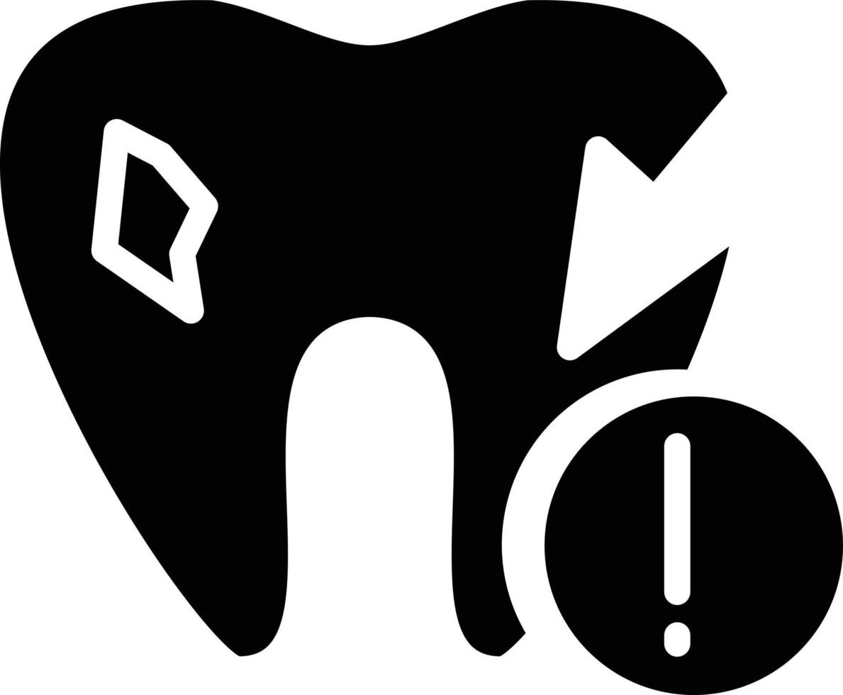 tand problem vektor ikon stil