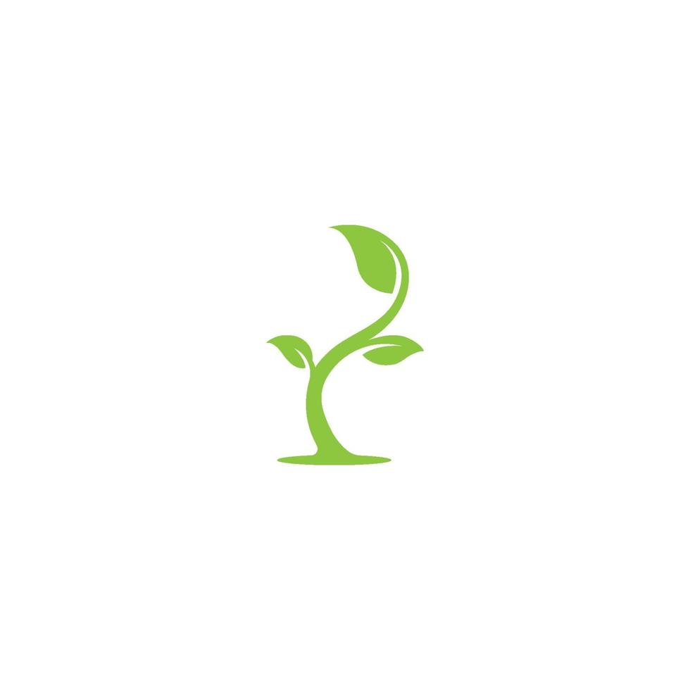 logotyper av gröna blad ekologi natur element vektor ikon
