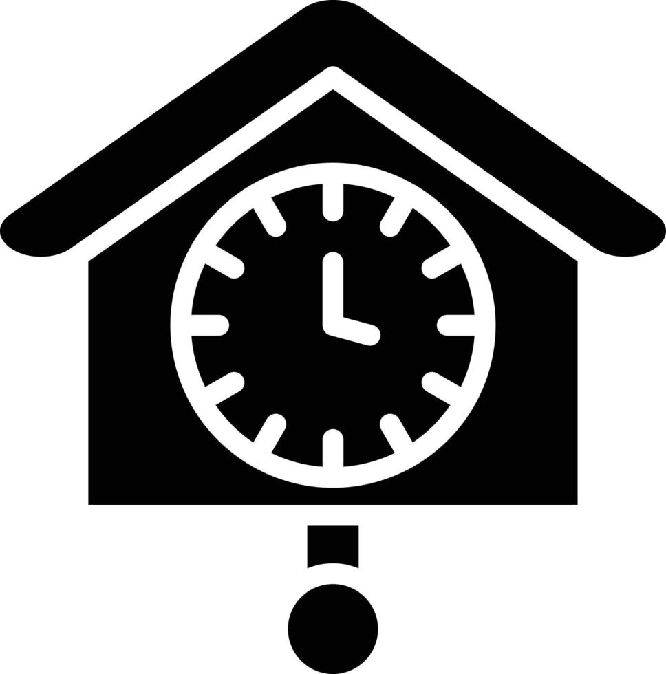 Kuckuck Uhr Vektor Symbol Stil