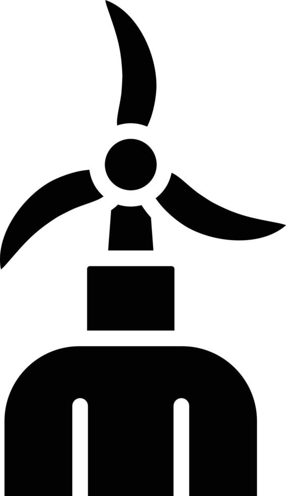 Windmühle Vektor Symbol Stil