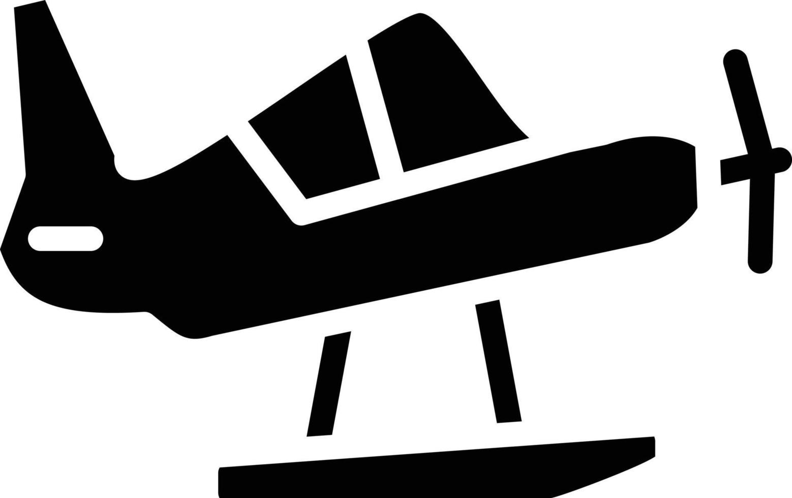 Wasserflugzeug Vektor Symbol Stil