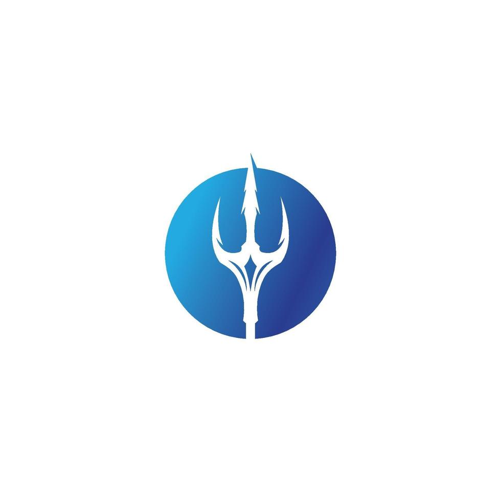 magiska trident logotyp vektor