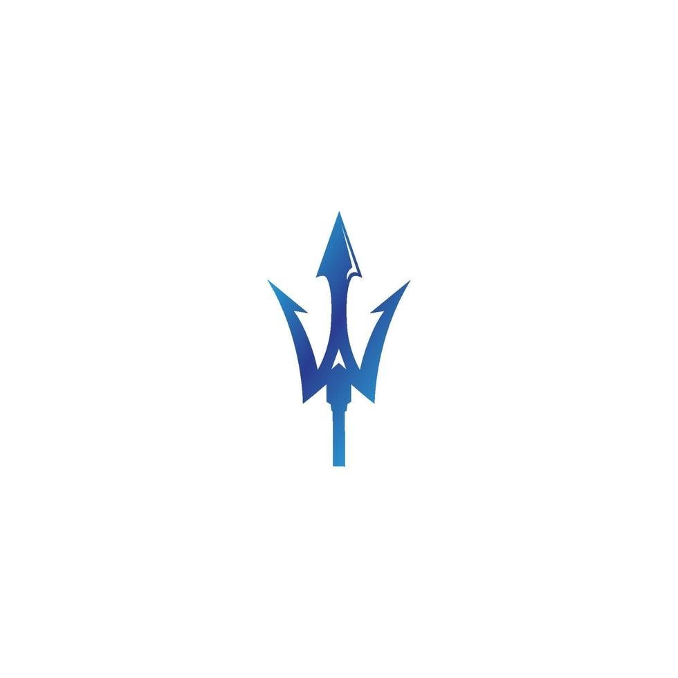 magiska trident logotyp vektor