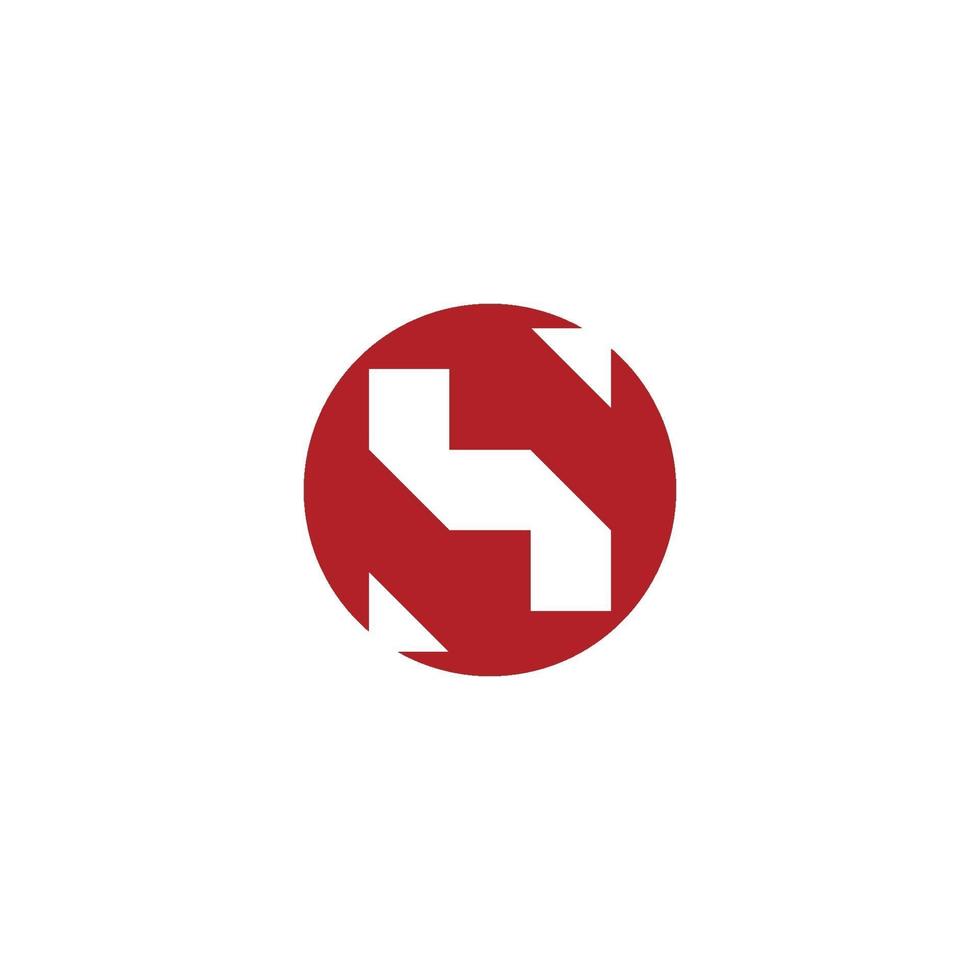 hs Brief Logo Vorlage Design Vektor-Illustration vektor