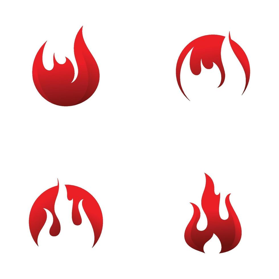 Feuerflamme Logo Design Vektor Vorlage