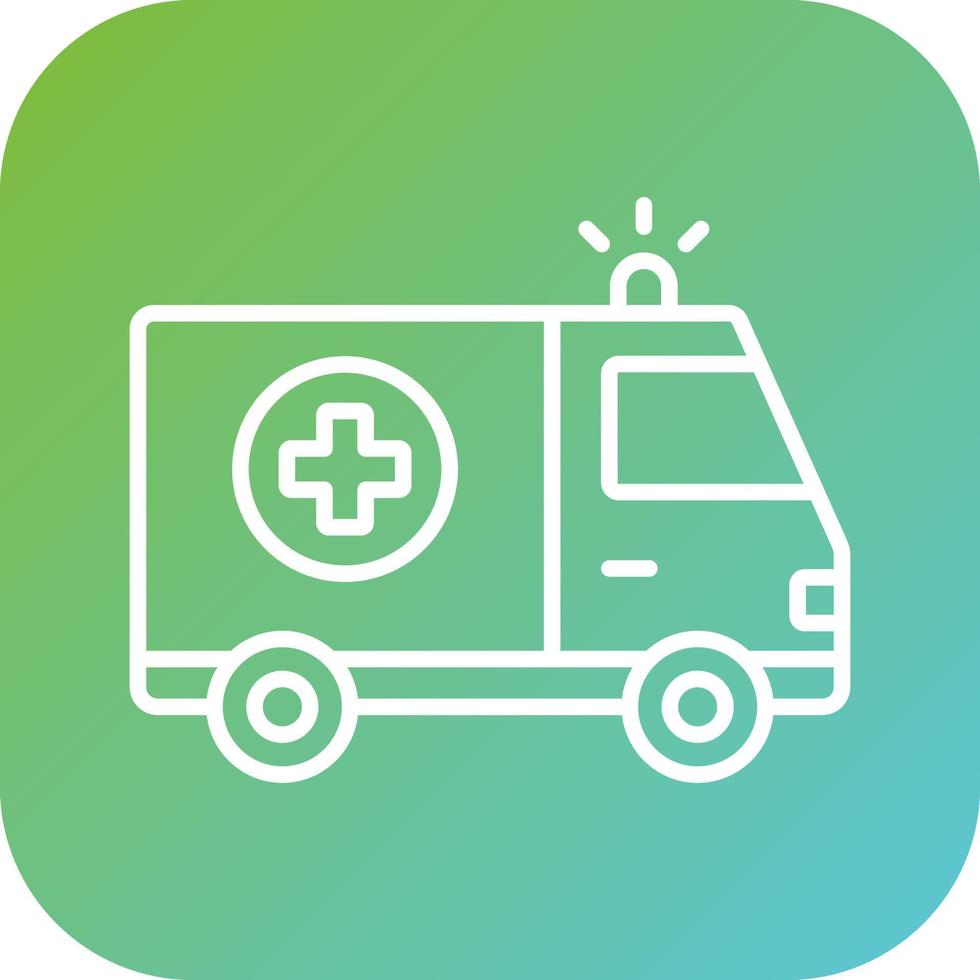 ambulans vektor ikon stil