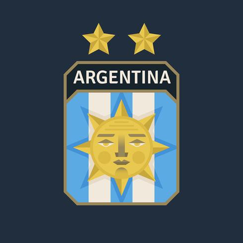 Argentinien WM Fußball-Abzeichen vektor