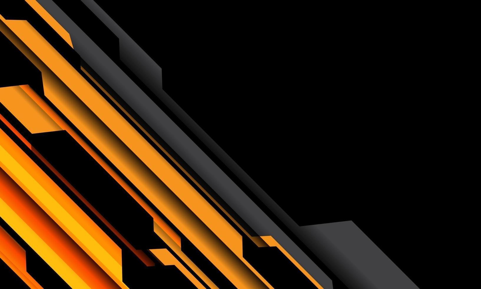 abstrakte gelbe orange graue Cyber-Schaltung keine schwarze Leerzeichen Design moderne futuristische Technologie Hintergrund Vektor-Illustration. vektor