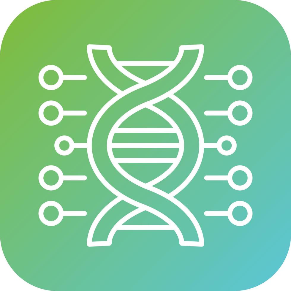 genetisk teknik vektor ikon stil
