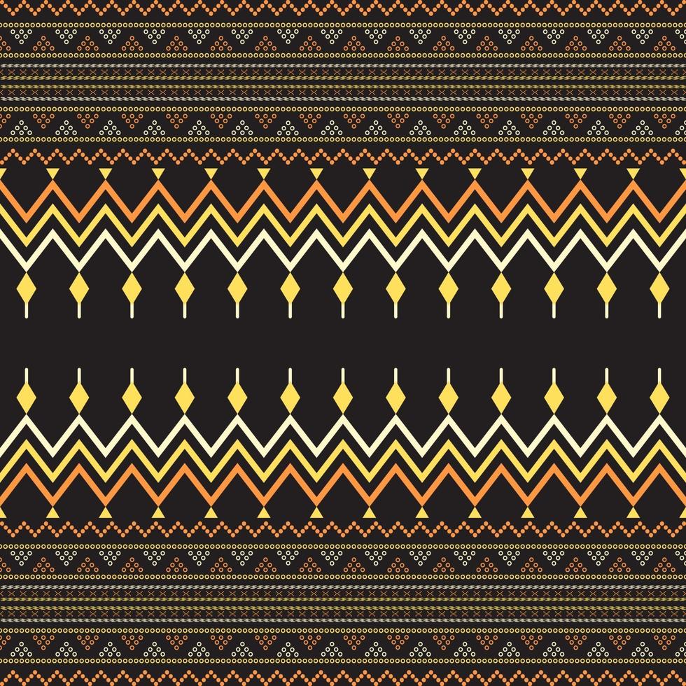 ethnisch nahtloses Muster aztekischen Stammeskunst Stoffdruck, Hauptdekoration, Tapete, Stoff. vektor