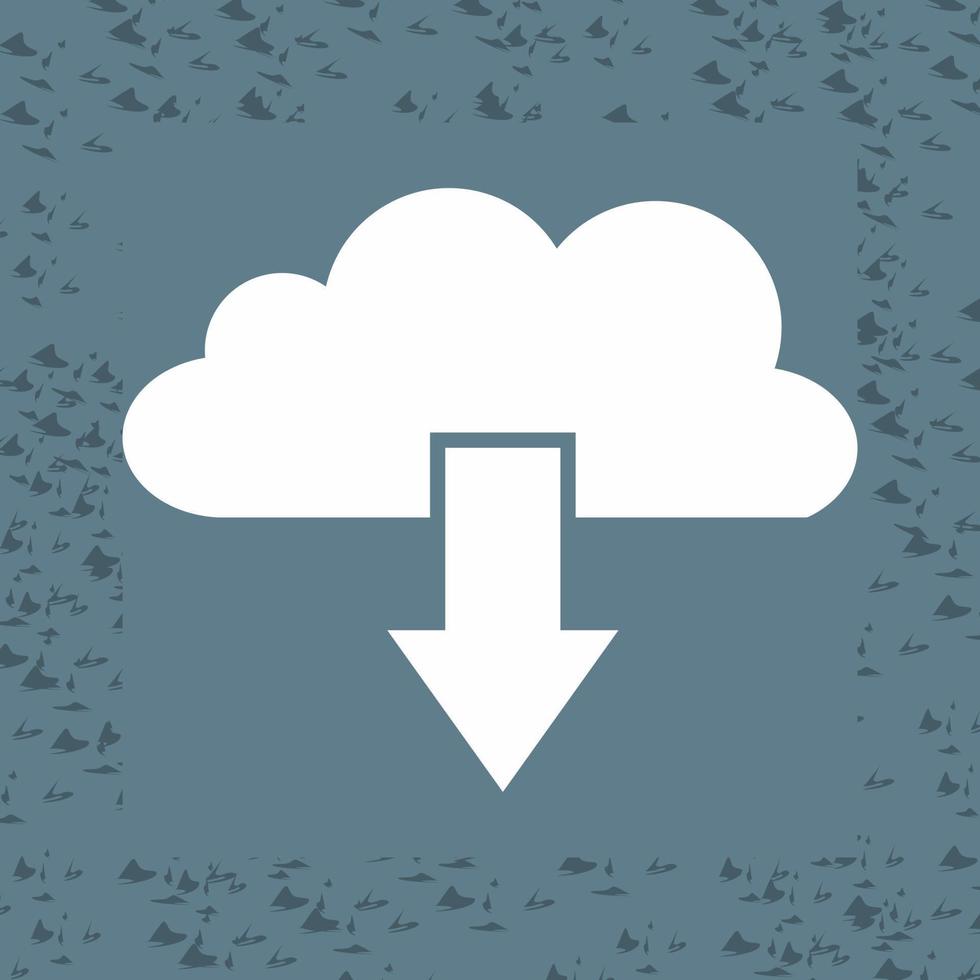 Cloud-Download-Vektorsymbol vektor