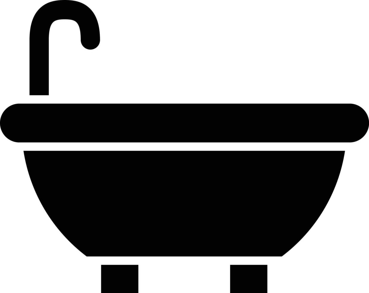 Vektor Design Badewanne Symbol Stil