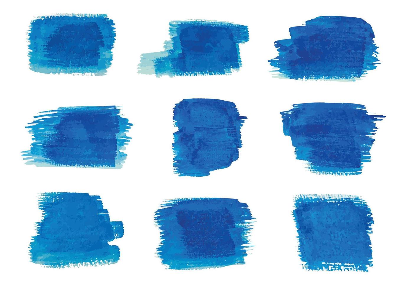 Blau Aquarell Fleck. Aquarell Hintergrund. Blau Aquarell Bürste. Vektor Design