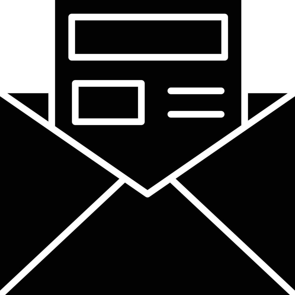 Vektor Design Newsletter Symbol Stil