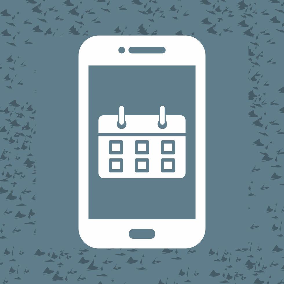 Kalender-App-Vektorsymbol vektor