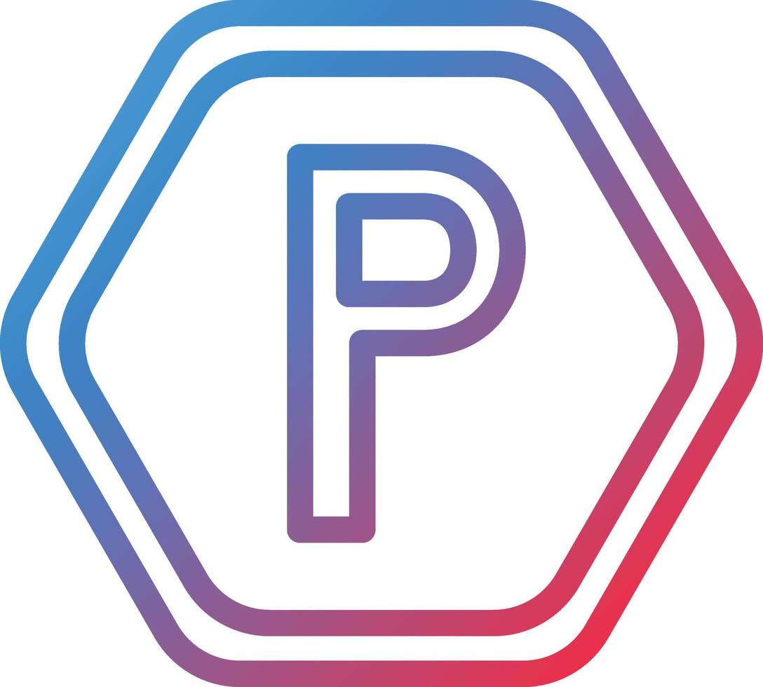 Vektor Design Parkplatz Symbol Stil