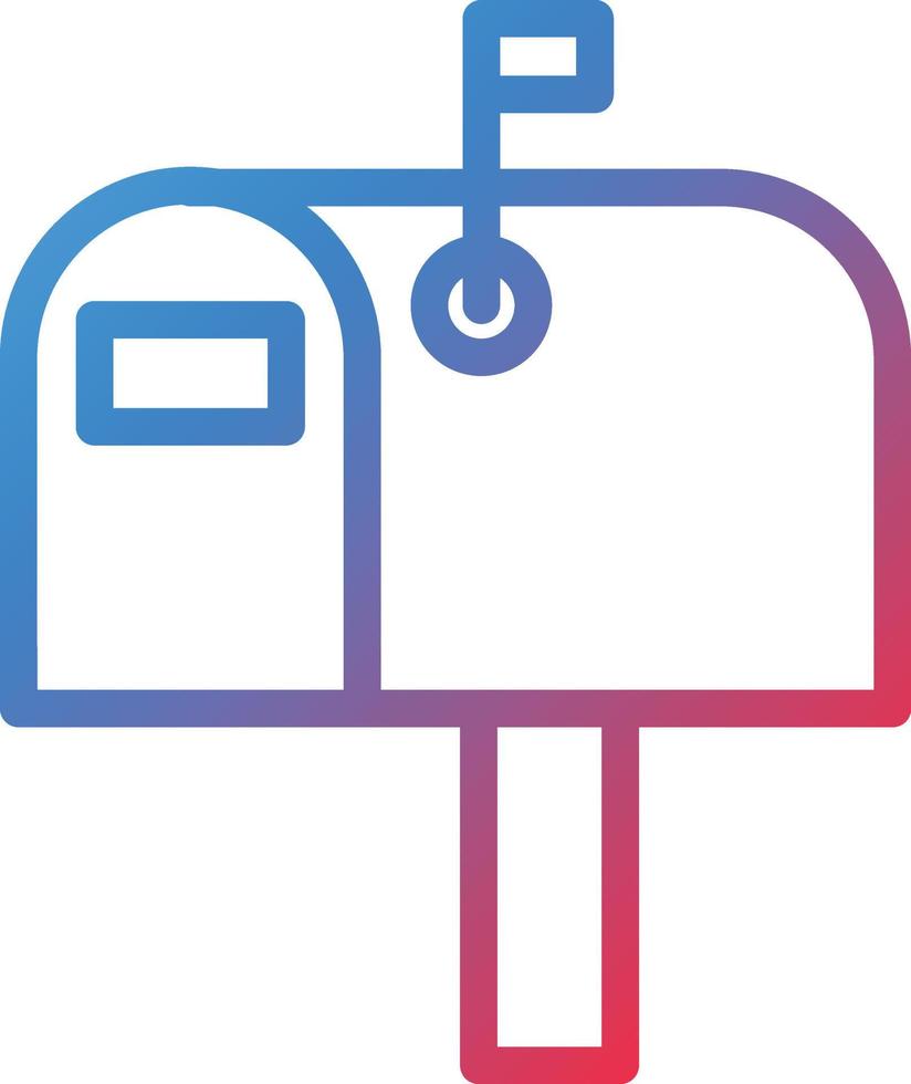 Vektor Design Briefkasten Symbol Stil