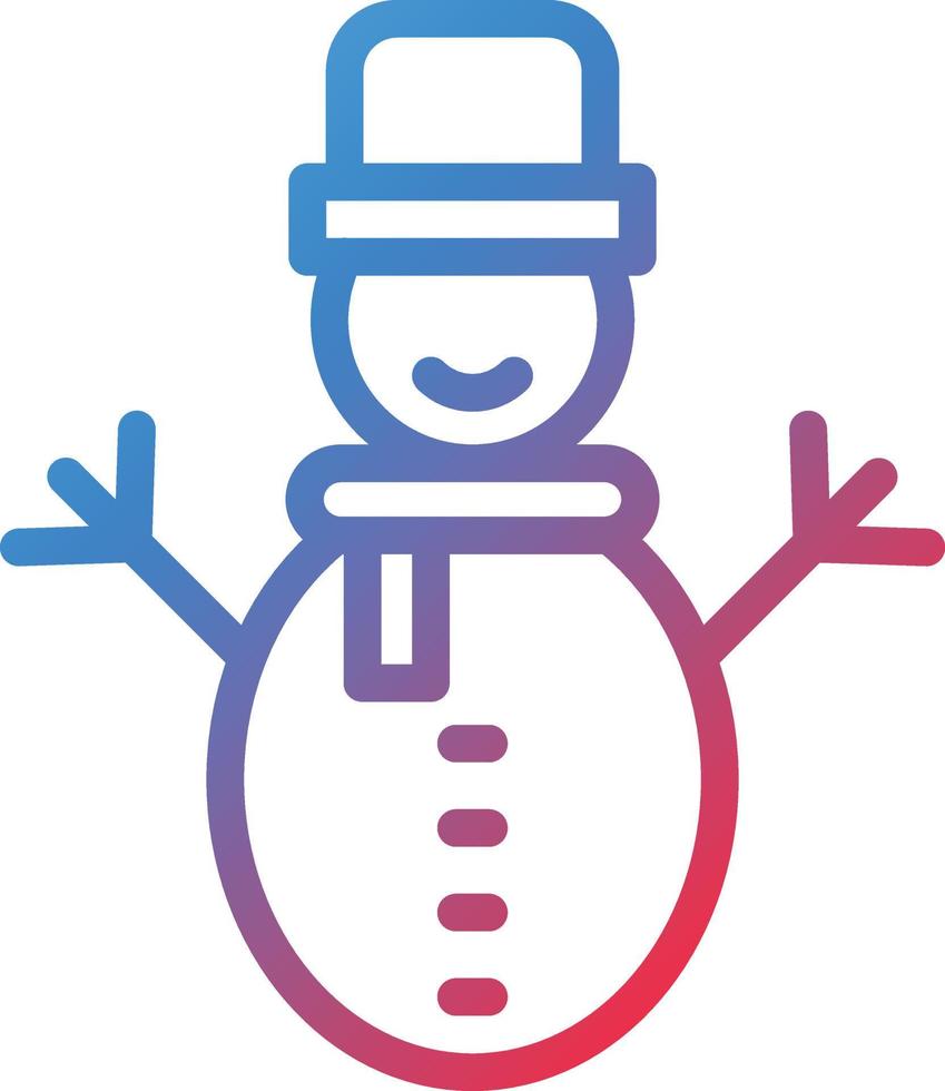 Vektor Design Schneemann Symbol Stil