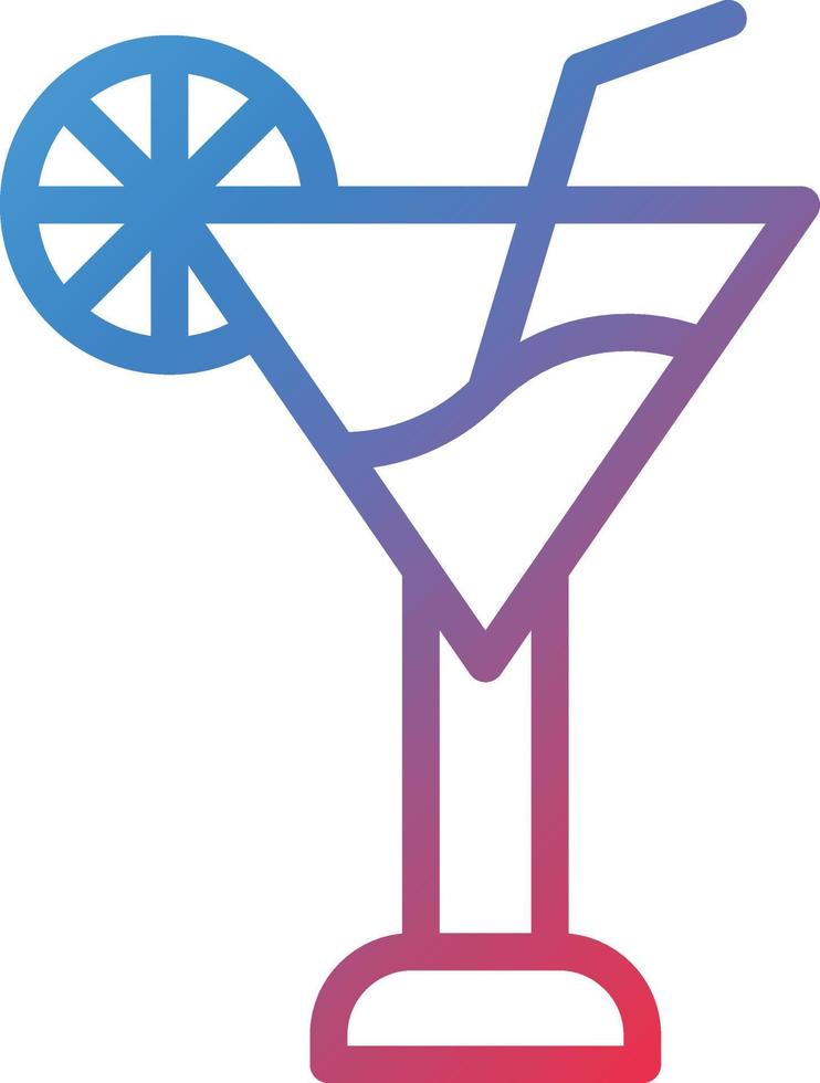 Vektor Design Cocktail Symbol Stil