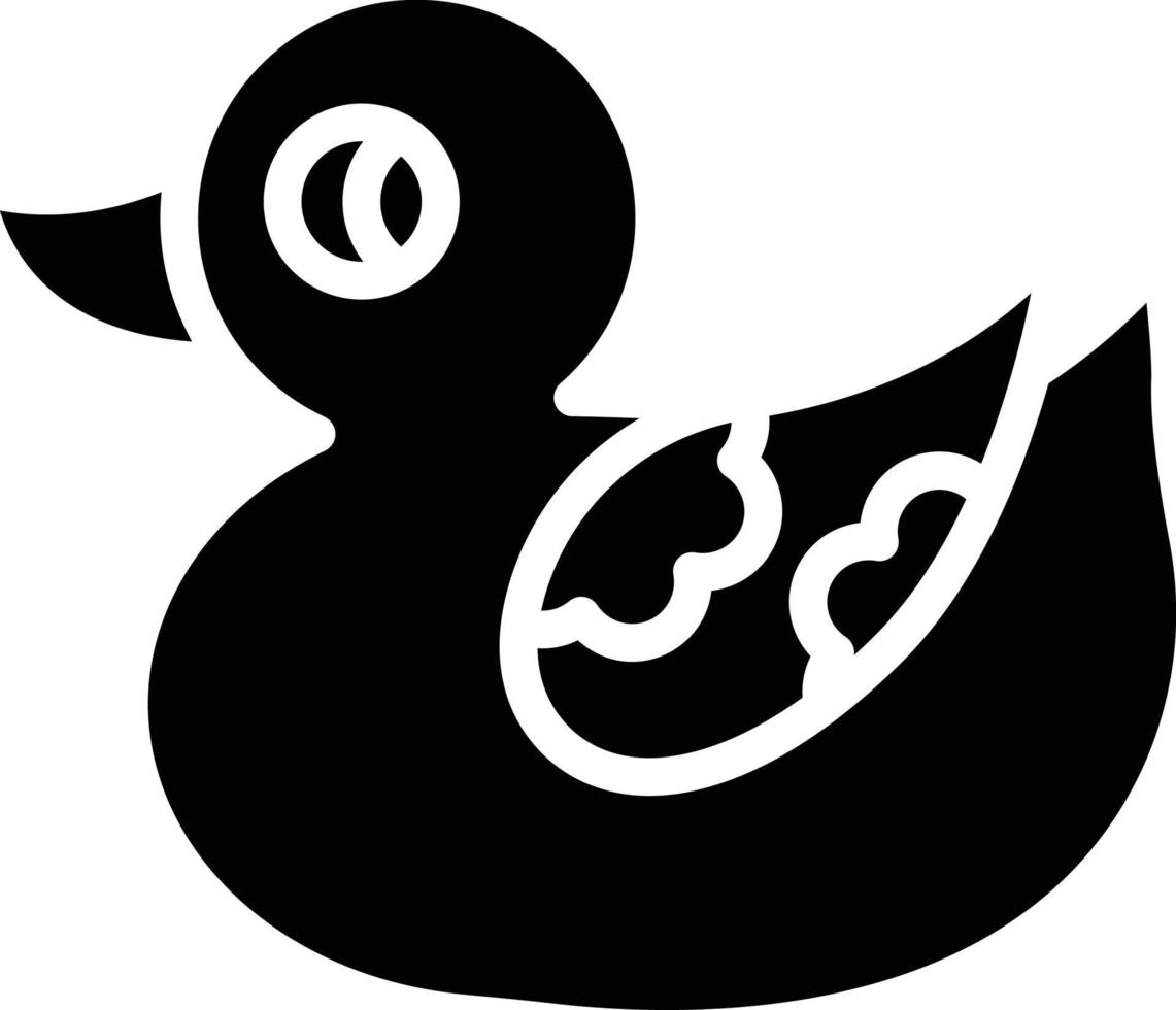 Ente Spielzeug Vektor Symbol Stil