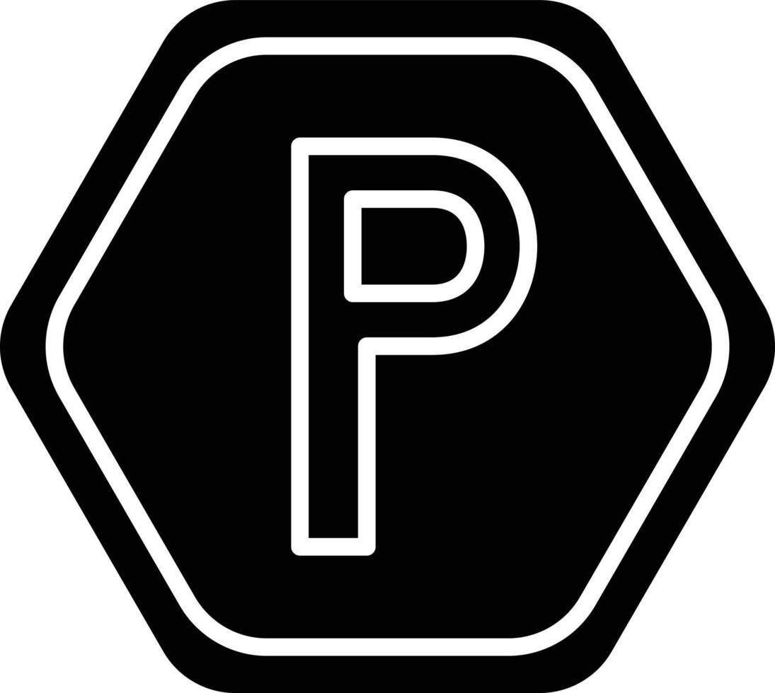 Vektor Design Parkplatz Symbol Stil