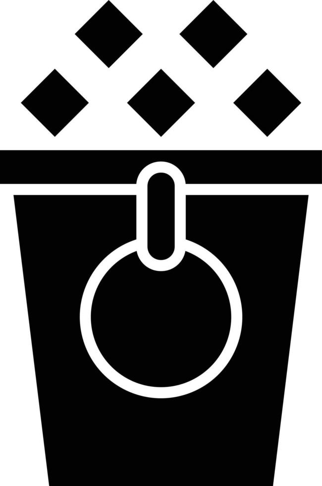 Vektor Design Eis Eimer Symbol Stil