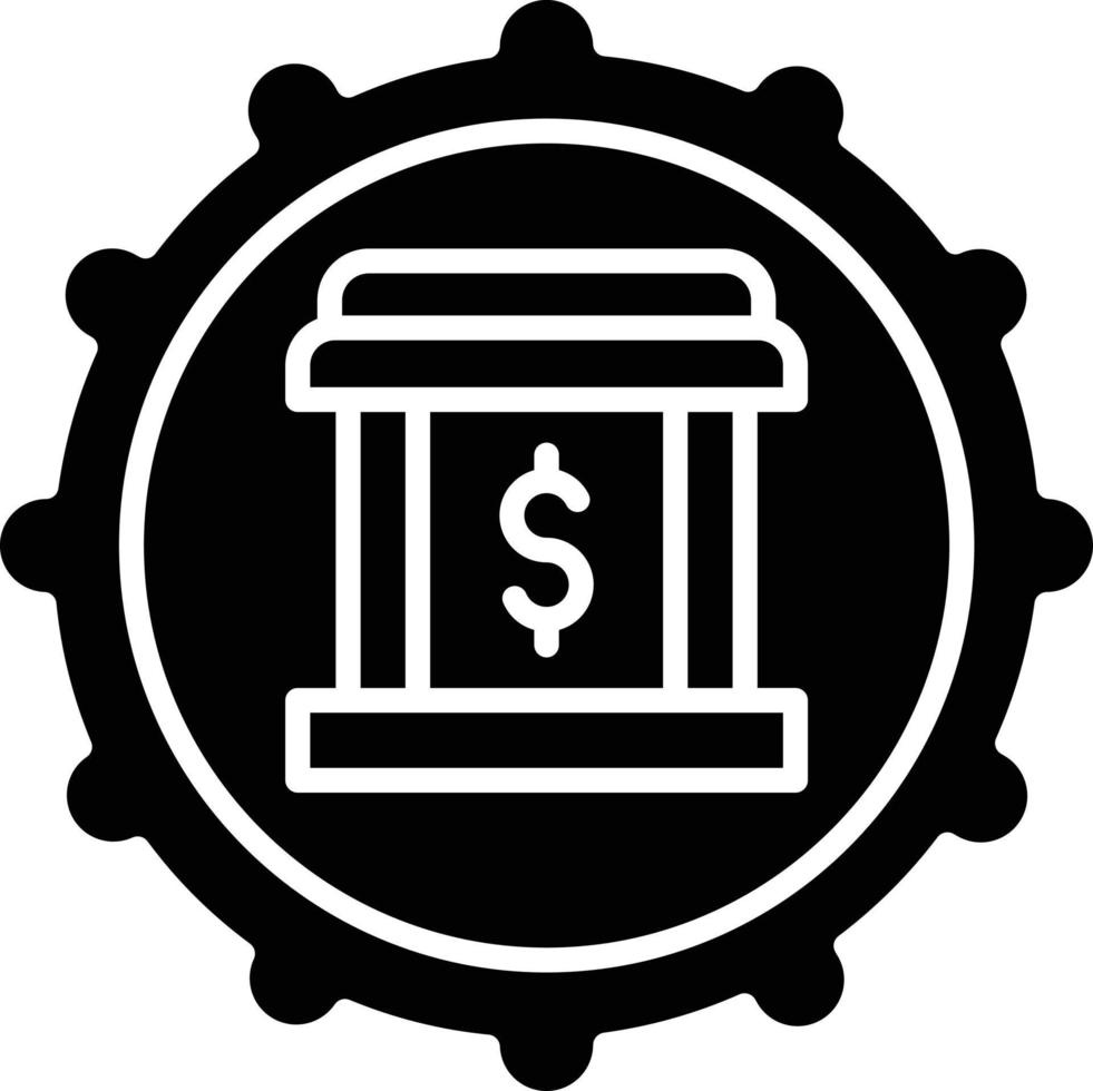 Vektor Design Bankwesen System Symbol Stil