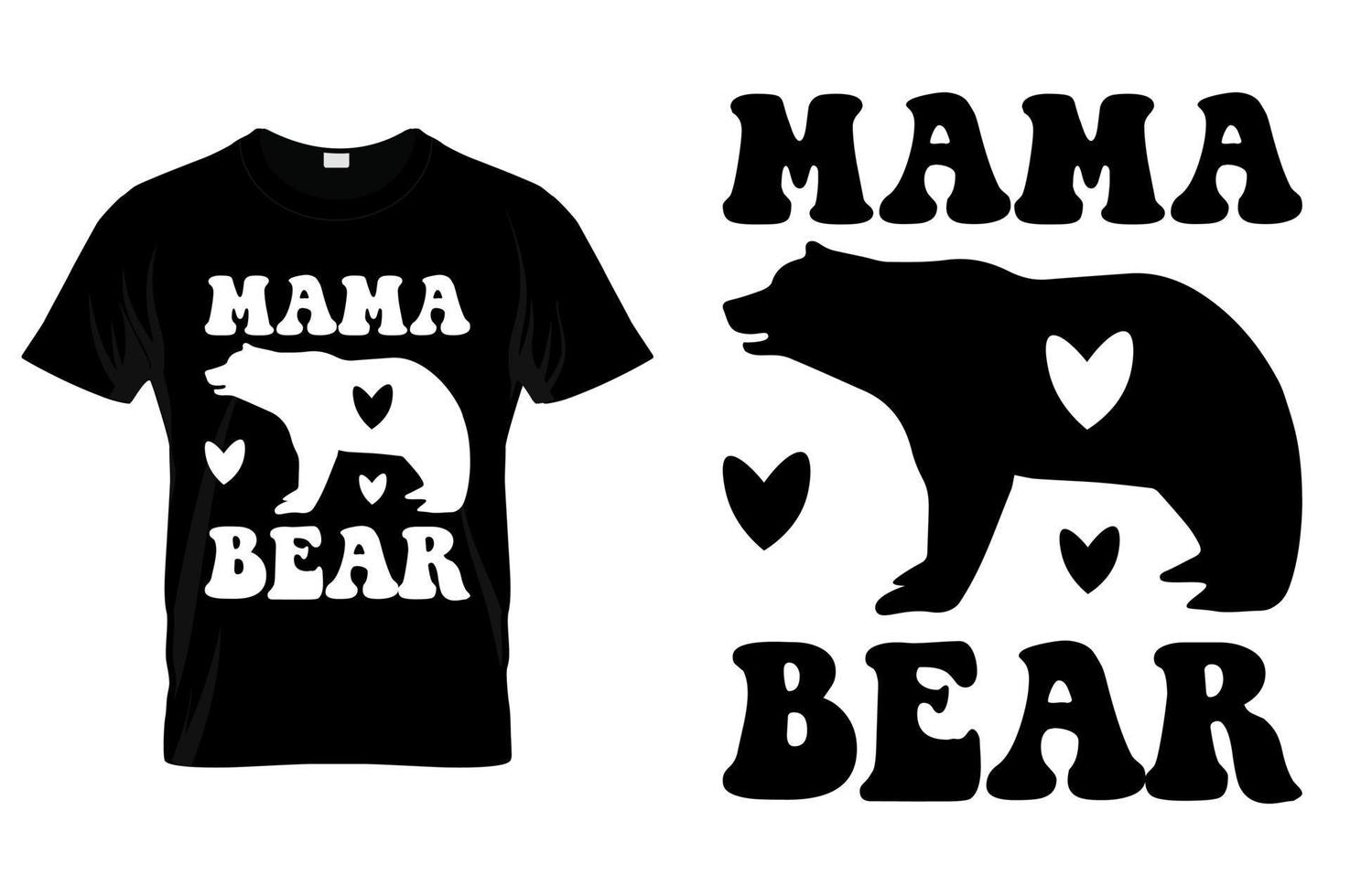 Typografie Mama T-Shirt Design Vektor Mutter Tag Zitate