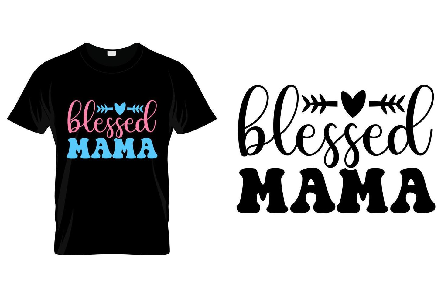 Typografie Mama T-Shirt Design Vektor Mutter Tag Zitate